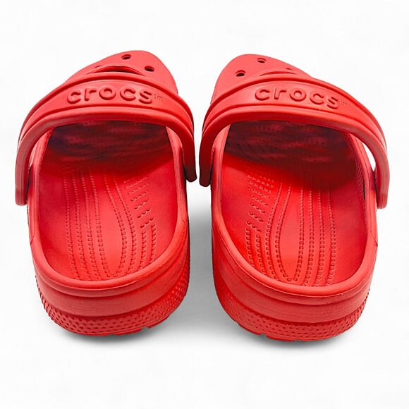 Crocs Red Pepper Classic Adult Clogs 9M 11W Sandal Shoes - Picture 5 of 8